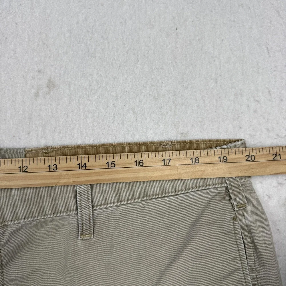 Lot 2 Orvis Pants Mens 40x30 Beige Cotton Canvas Chino Classic Casual Outdoor